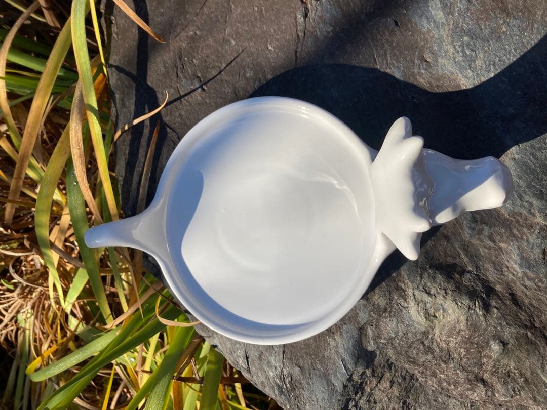 ヨーロッパ製 牛のチーズ皿 白磁 陶器皿La Porcellana Bianca