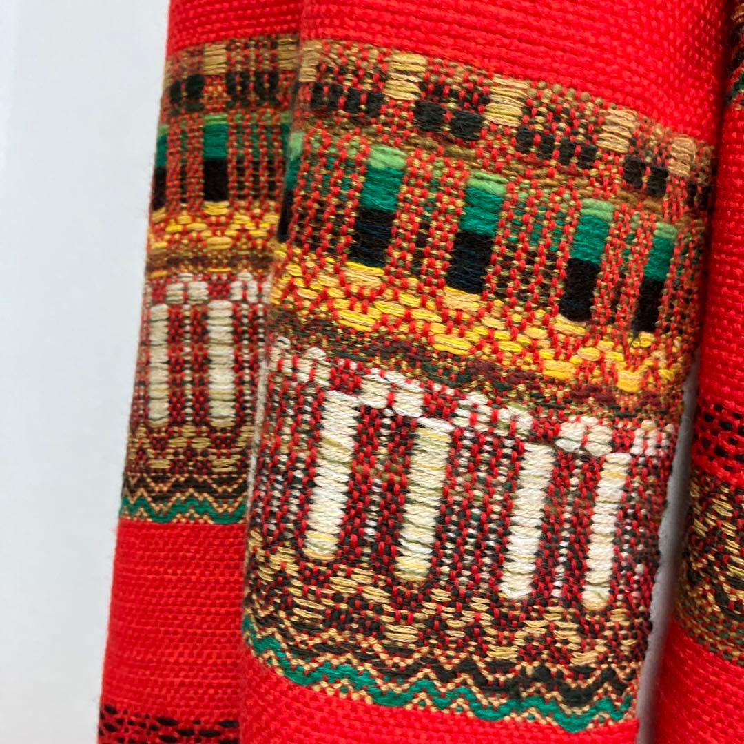 ユーカラ織大判マフラー 北海道優佳良織工芸館 手織りつむぎ 毛100