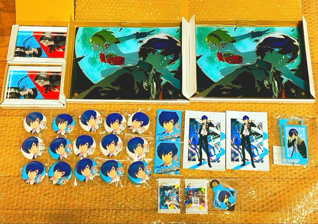 新品 ペルソナ3 主人公 結城理 アイギス FIFS 缶バッジ アクリル