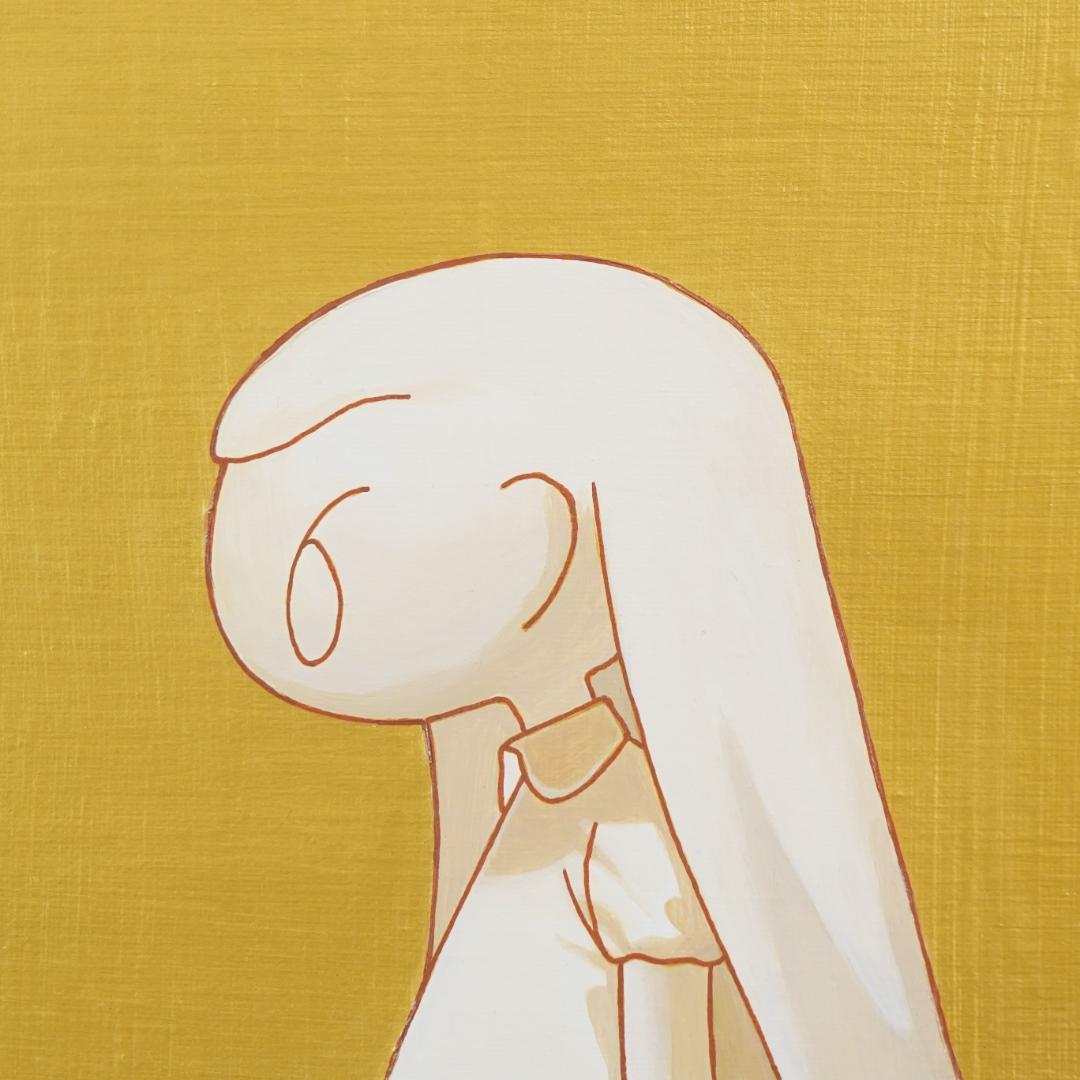 タカハシマホ アクリル・金泥「おかえり」10号 2019年 証明書