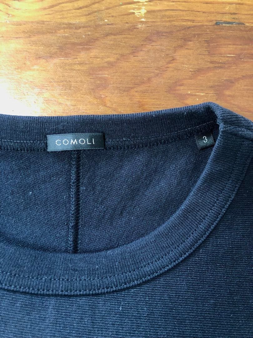 comoli フットボールT ネイビー 3 コモリ