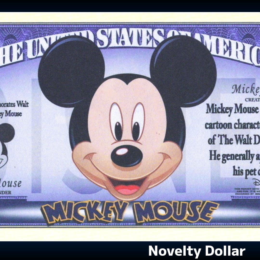 【ディズニー】ミッキーマウス　ノベルティ　ドル紙幣