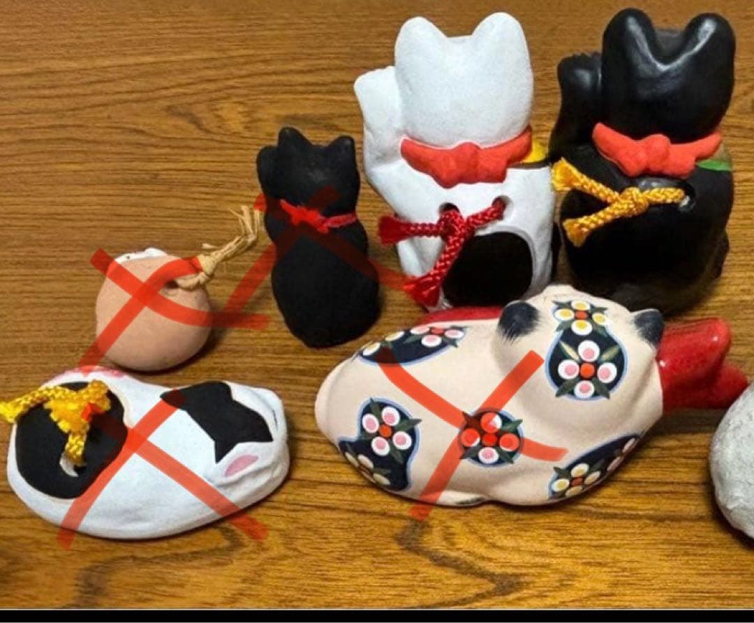 郷土玩具 招き猫 まねきねこ まとめ売り7点 - メルカリ