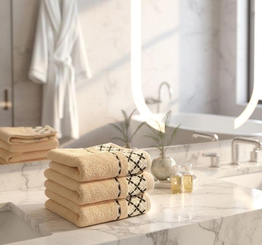 フェイスタオル 綿100 ダイヤチェック柄 No9677 - メルカリ