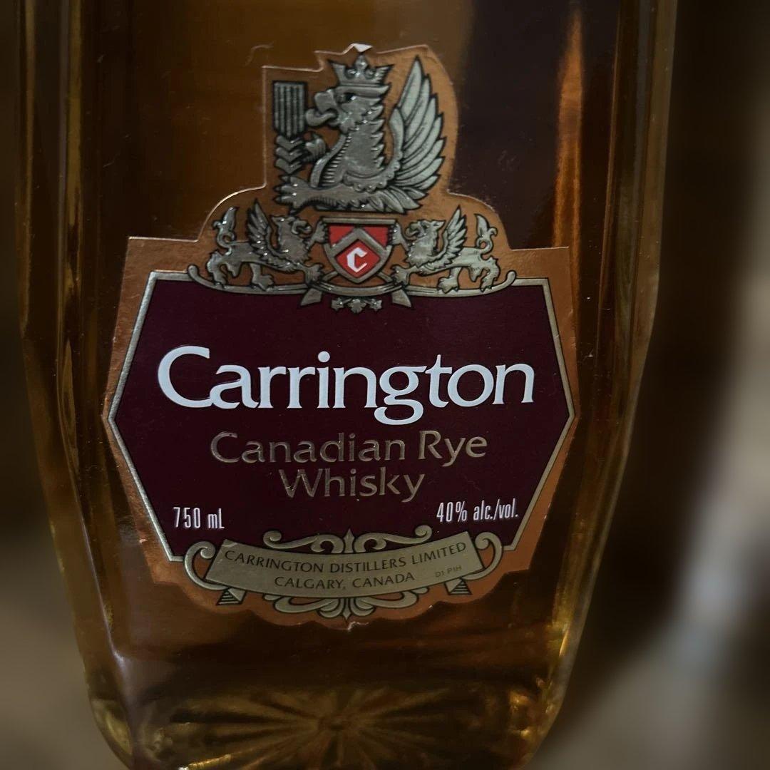 貴重Carrington カナディアンウイスキー 750ml 40%ヴィンテージ｜