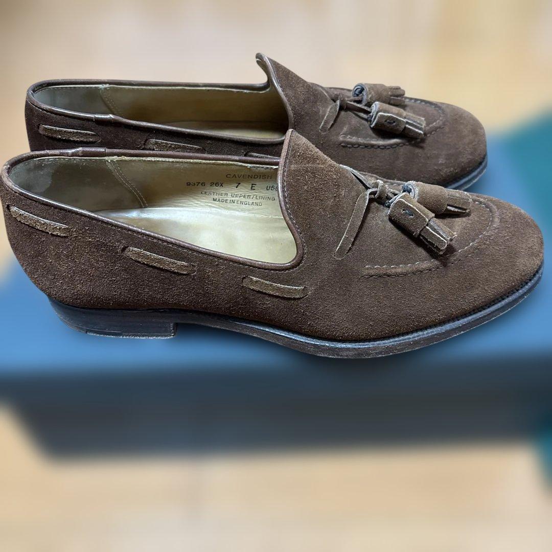 crockett&Jones キャベンディッシュ　スエードタッセルローファー