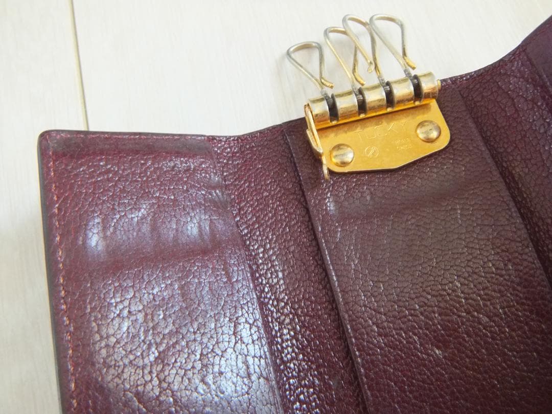 ☆カミーユフォルネ☆Camille Fournet 4連キーケース ボルドー色 我が