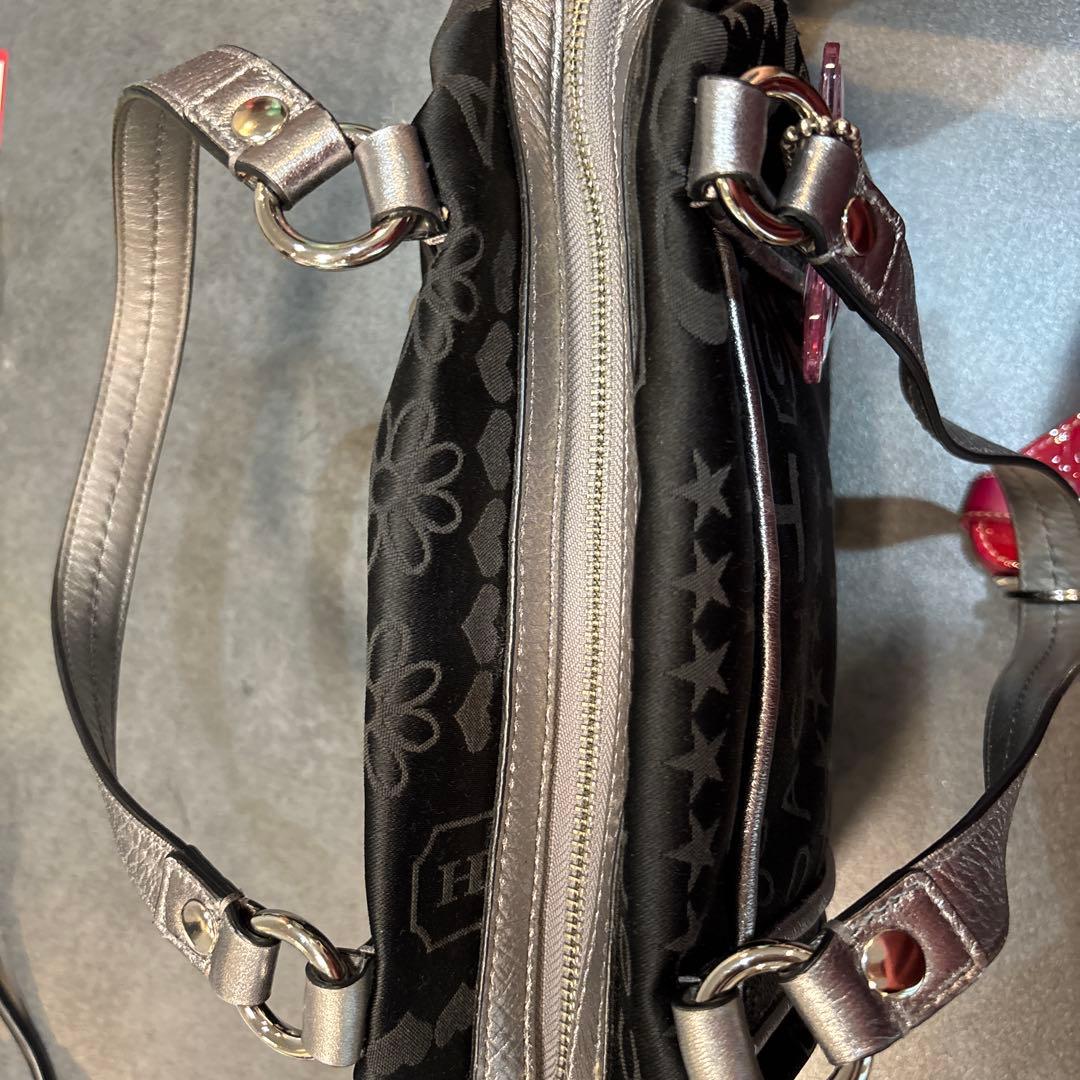 COACH ミニボストンバッグ　チャーム付き