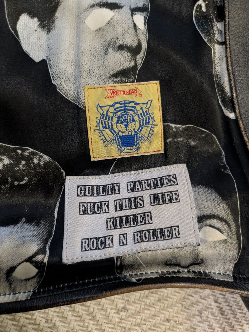 玉*置様 極小ロット ウルフズヘッド ワコマリア ライダース S ボア付き