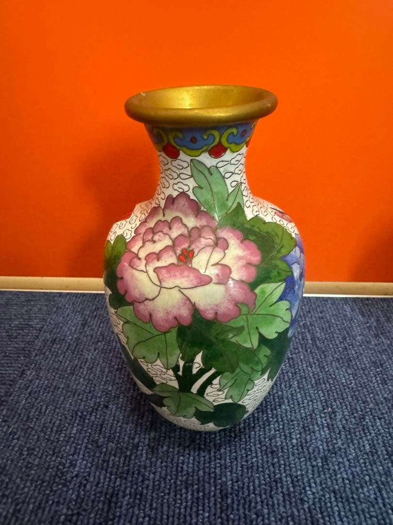 1851 七宝焼 景泰藍 花瓶5客