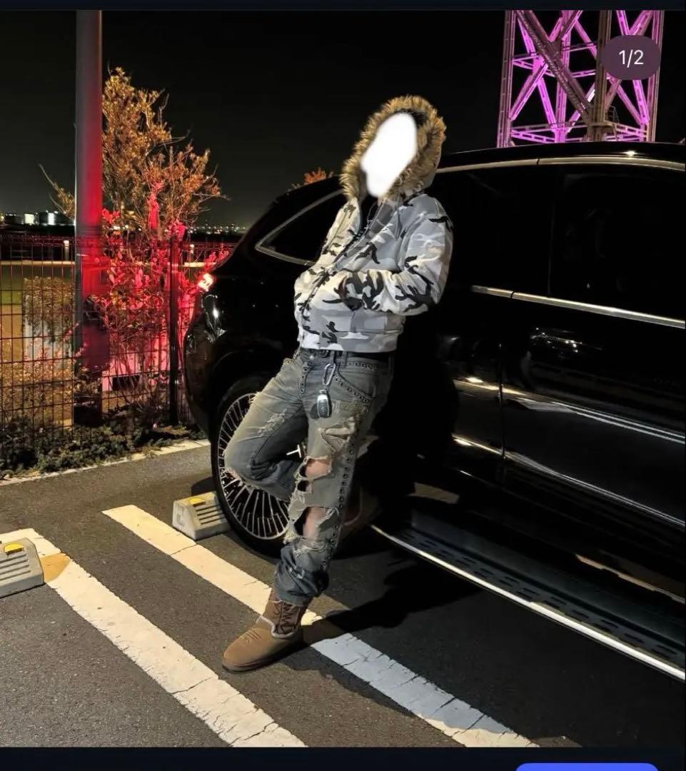 AFB FUR ZIP HOODIE ファー ジップ パーカー