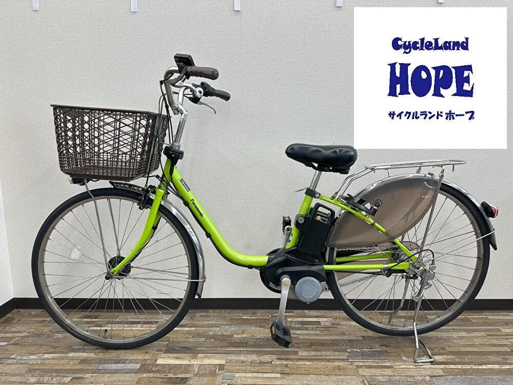 476整備済新基準パナソニックViVi DX電動アシスト自転車26インチ中古車