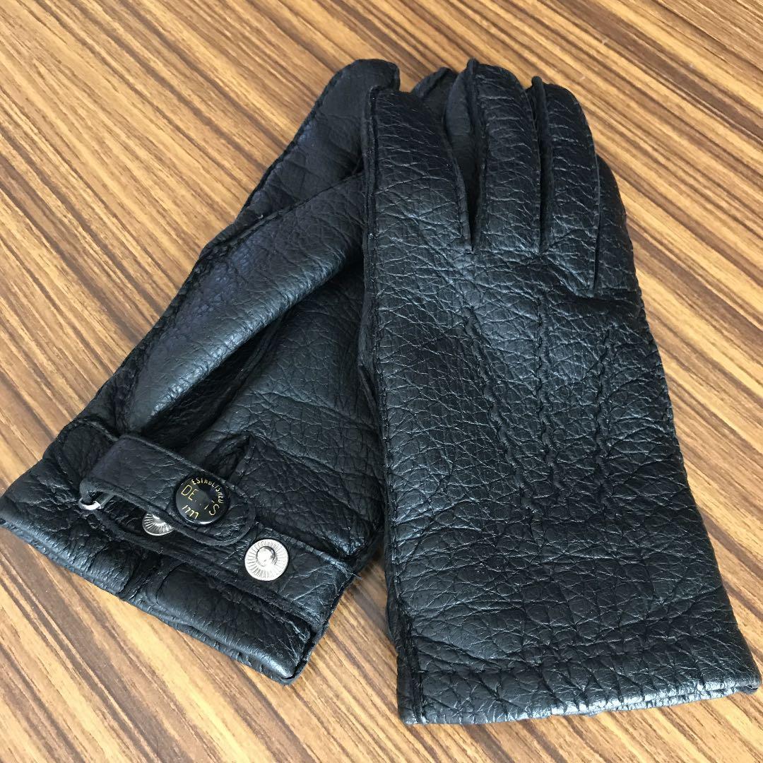 デンツ ペッカリー 手袋 DENTS ペッカリー革 手袋 8サイズ 黒 DENTS