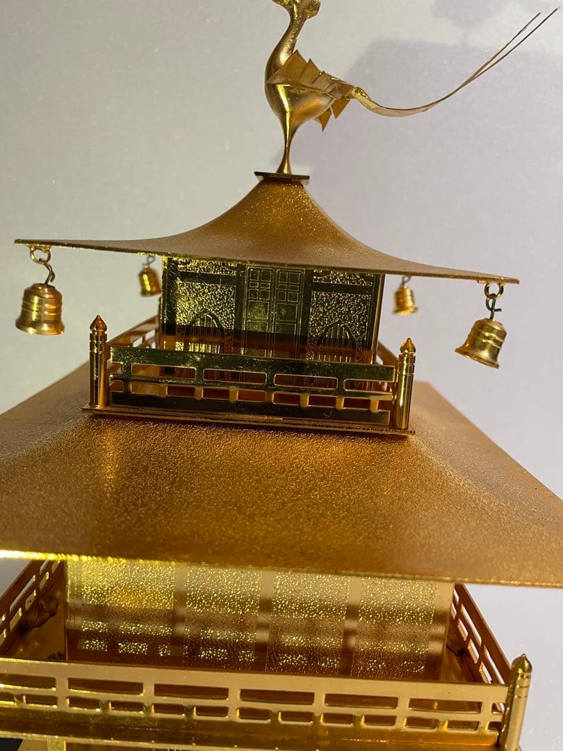 金閣寺風 金属製装飾品 鳳凰付き