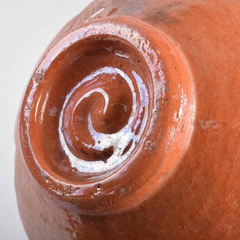 茶道具 楽吉左衛門 赤楽茶碗 時代箱付 V R9358