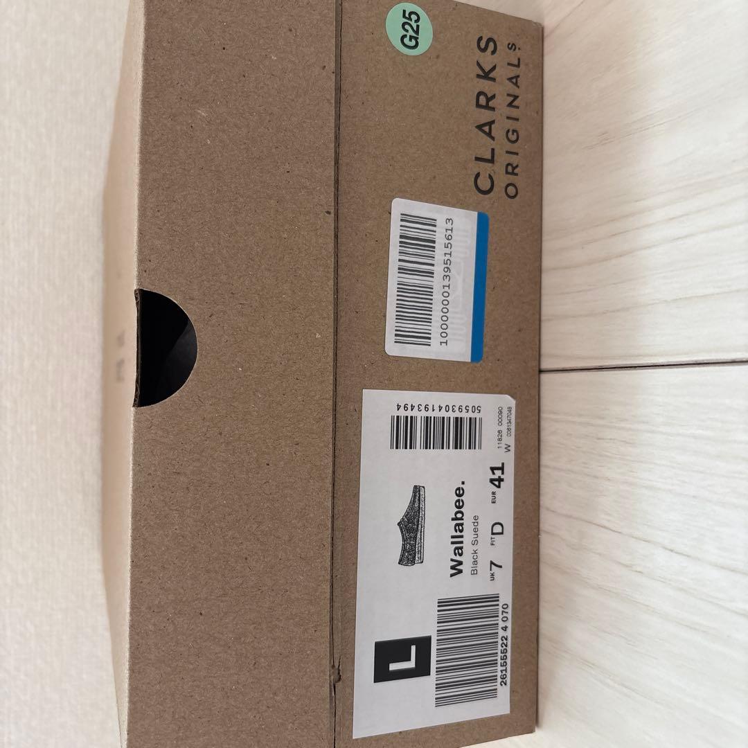 【試着1回のみ】クラークス　ワラビー　黒　UK7