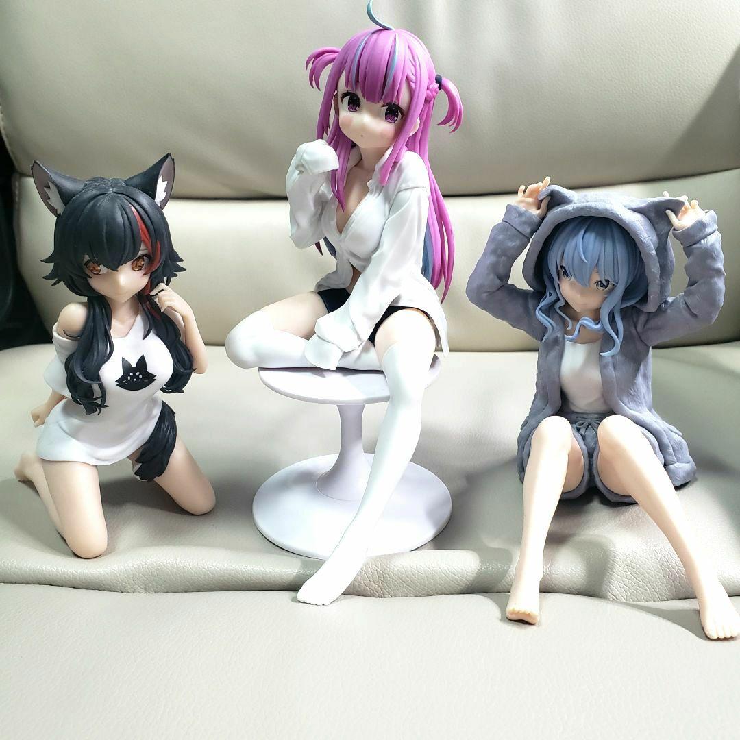 ホロライブリラックスタイムフィギュア 星街すいせい 湊あくあ 大神