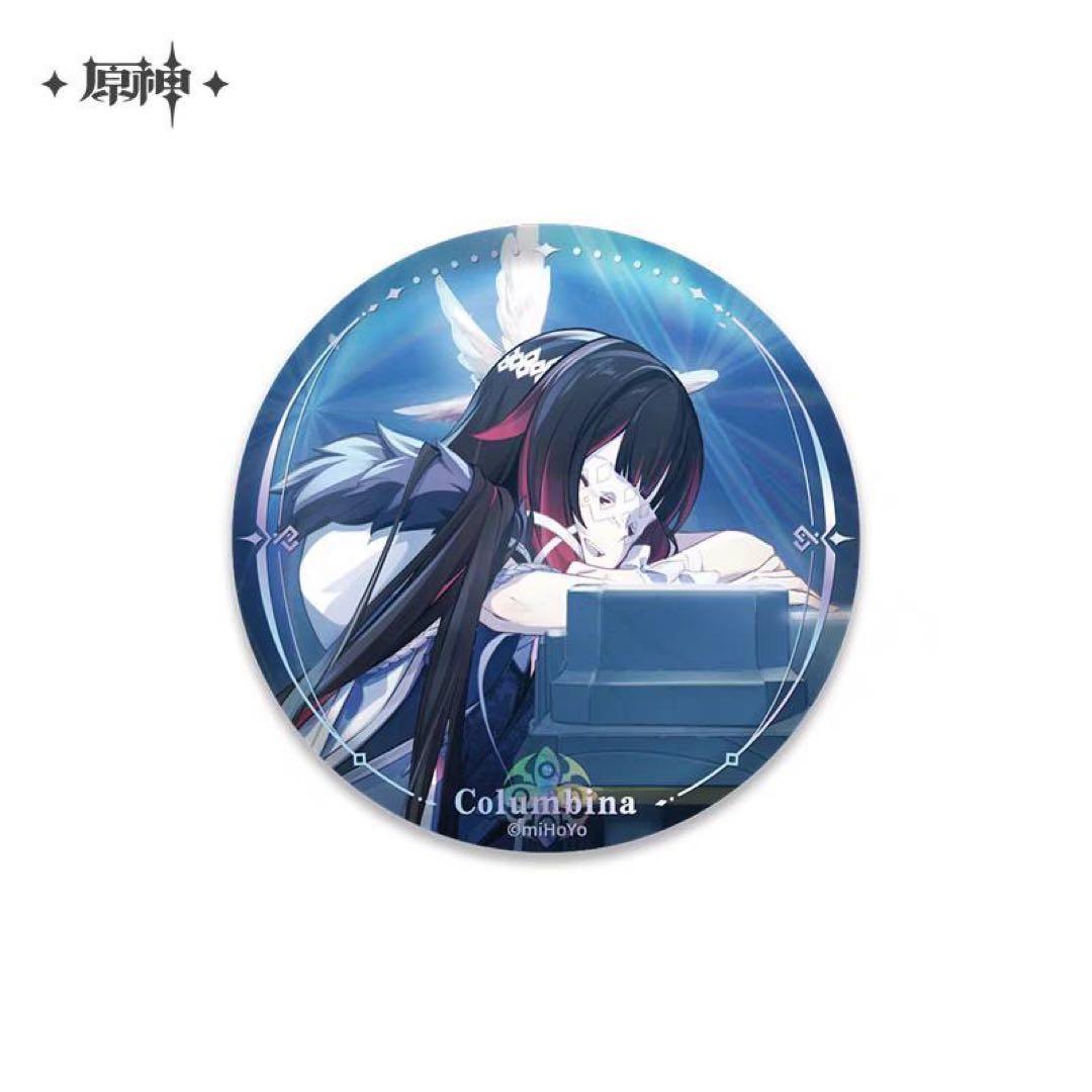 公式正規品 原神 コロンビーナ 少女 缶バッジ 冬夜愚戲 ファデュイ