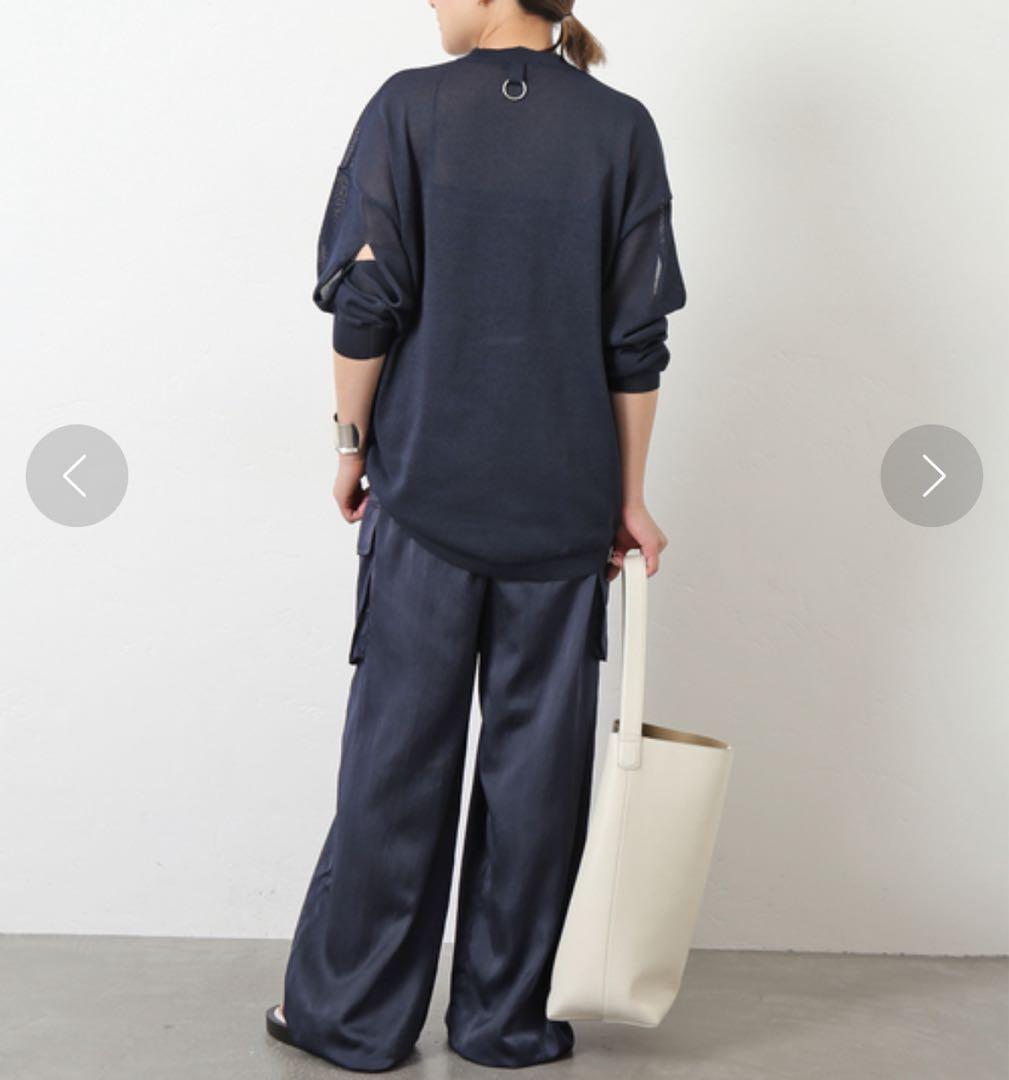 新品未使用タグ付★*【Tibi/ティビ】 SHINY NYLON カーゴパンツ