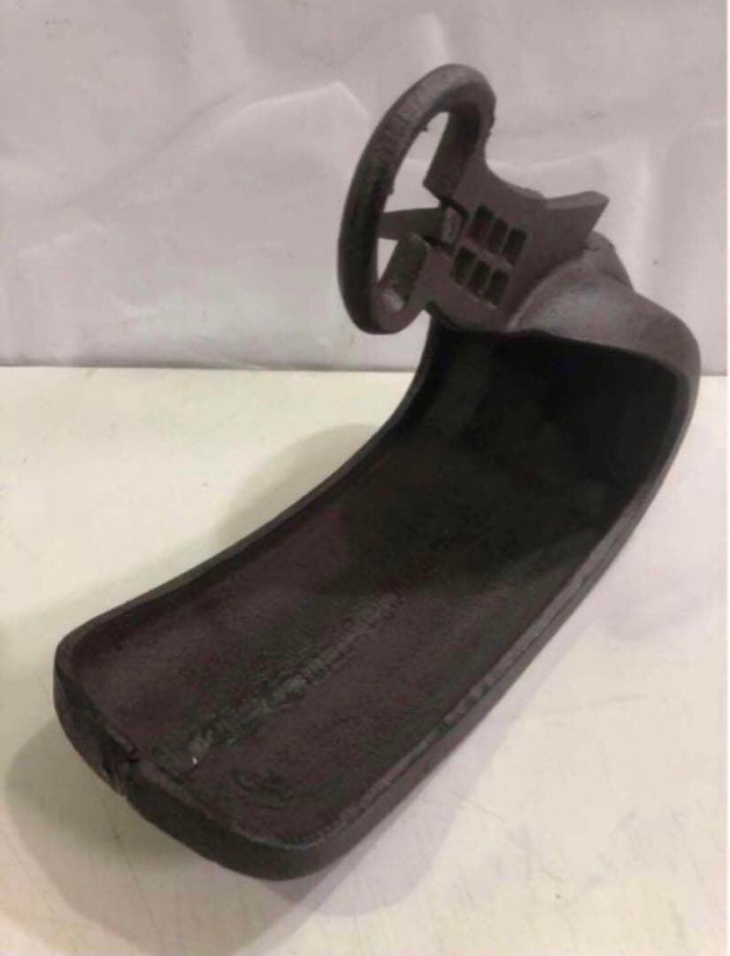 鉄製 アイアン 鎧 あぶみ 馬具 花器 左右セット