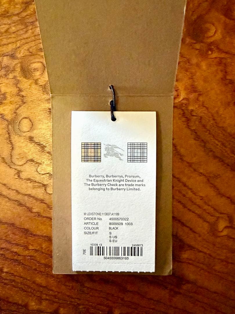 【確実正規品】BURBERRY ロゴスウェット フーディー　バーバリーパーカー