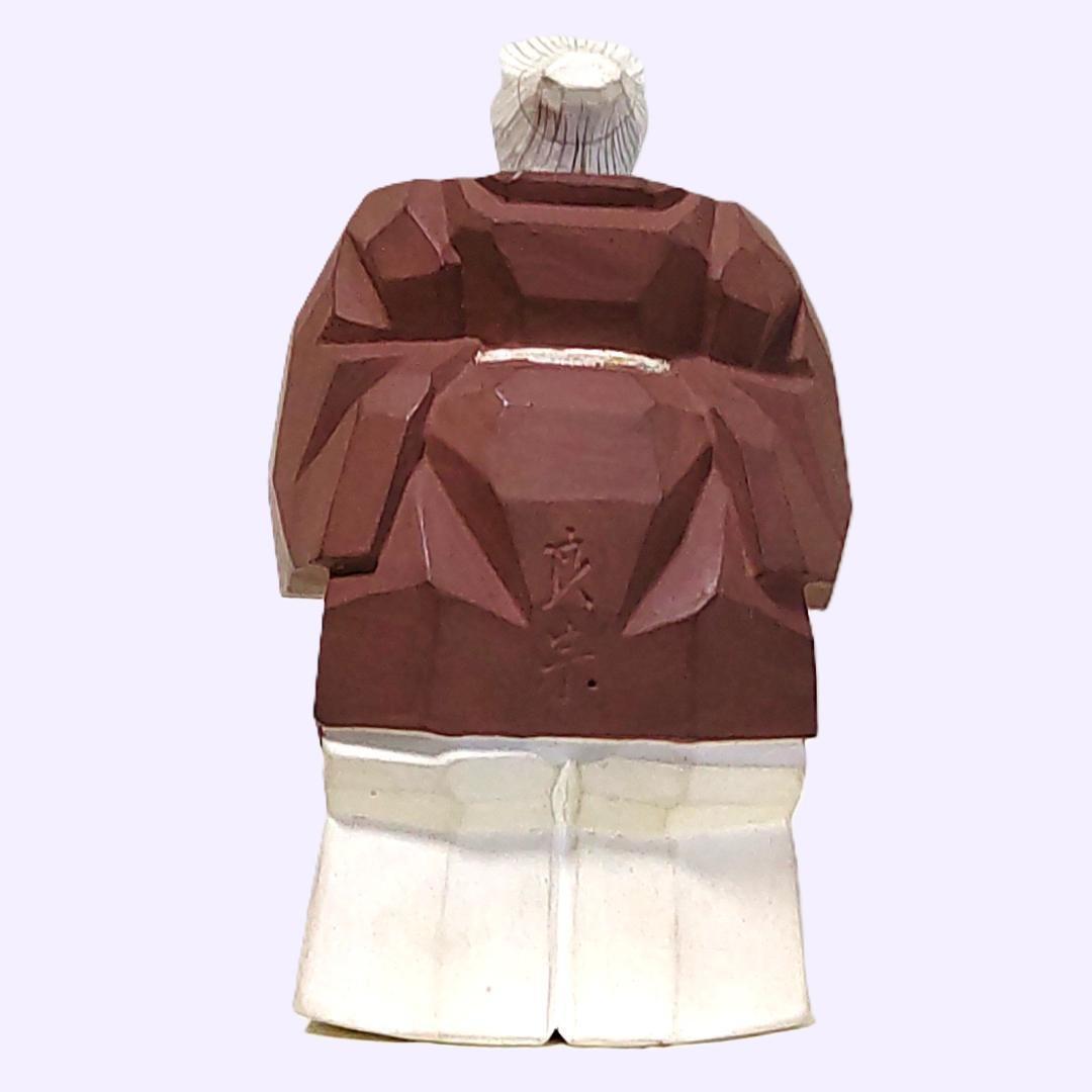 一刀彫 高砂 奈良一刀彫 奈良人形 木嶋良宗 工芸品 置物 共箱 - メルカリ