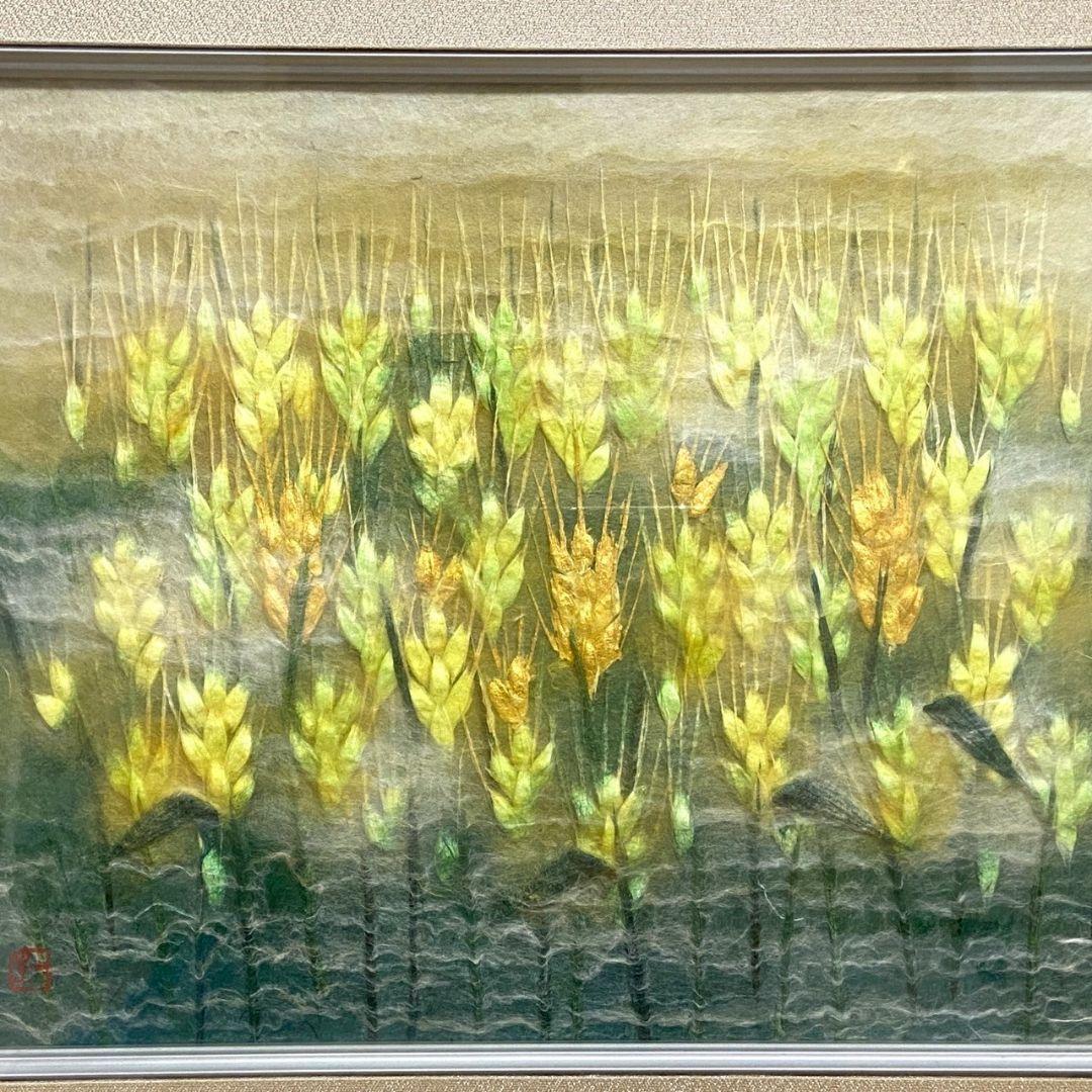 麦』山内一生作 小原和紙工芸 額 - メルカリ