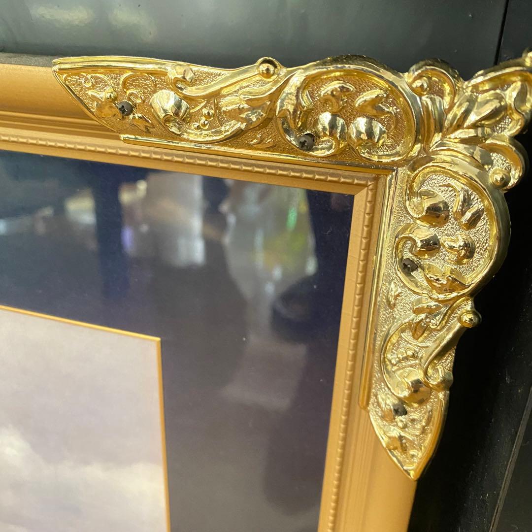 荒野の群馬 ペーテル・ニコライ・アルボ 馬 油彩画 油絵複製画 額付き