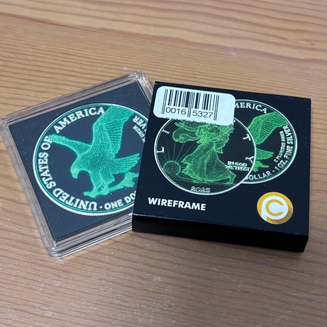 世界限界100枚！】2025 アメリカンイーグル ワイヤーフレーム 銀貨