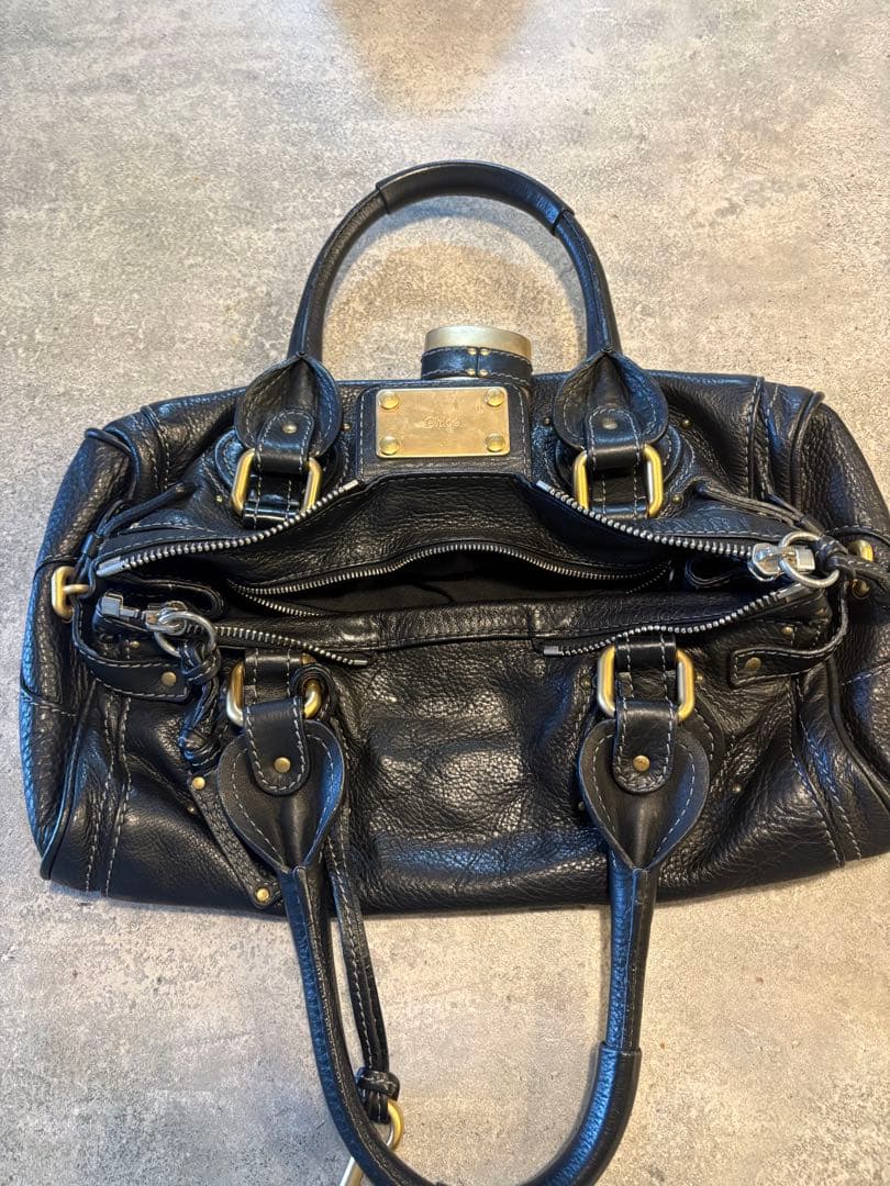 【美品】【即日発送手続】Chloé パディントン ハンドバッグ黒　クロエ