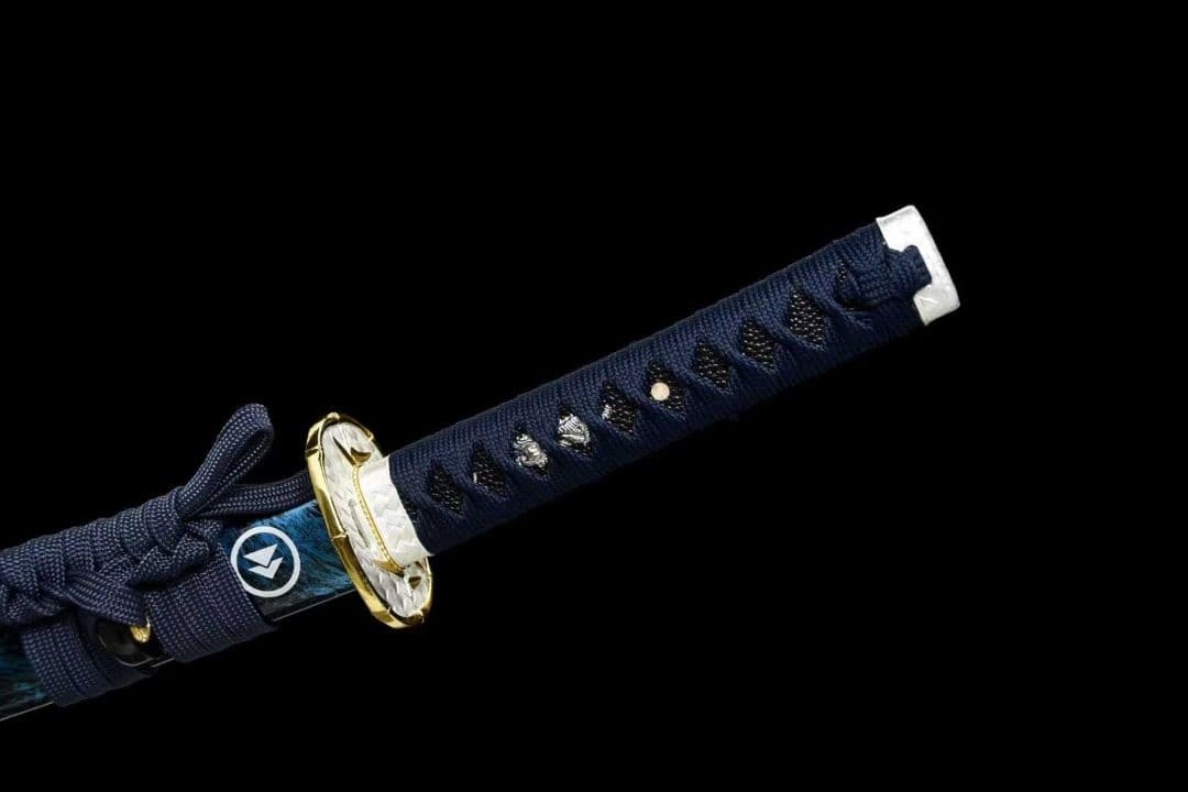 【青の妖姫】古兵器 武具 刀装具 日本刀　模造刀 居合刀 武士道 鑑賞用 美術刀