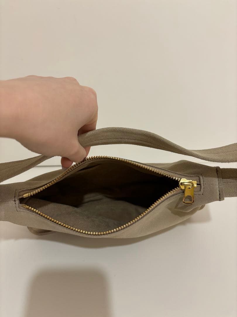 ch!iii bag スエードワンショルダーバッグ 美品　ベージュ　牛革