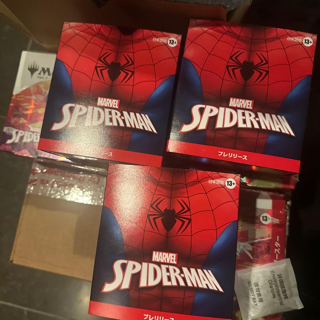 MTG スパイダーマン　プレリリース 3box MTG スパイダーマン プレリリース 3box