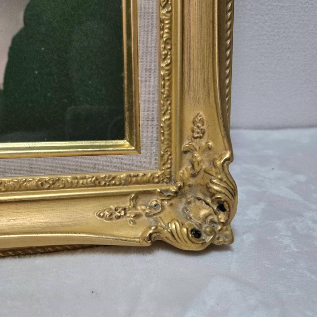 未使用保管品 高級額縁 ルイ14世デザイン 金縁 箱付き 袋付き