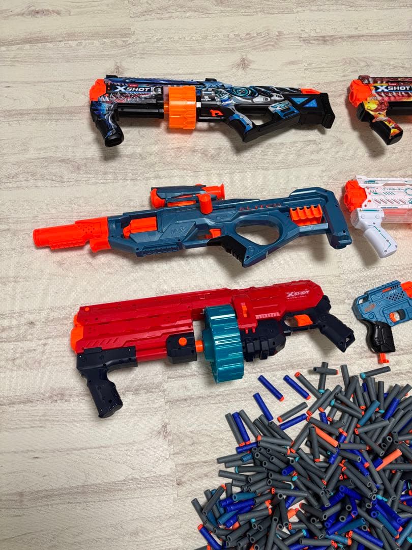 XSHOT ナーフ互換 ブラスター 大量まとめ売り セット スポンジ弾付き