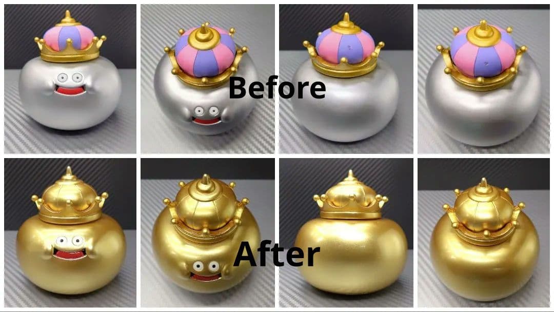 専用出品】 ソフビモンスター メタルキング 25th ゴールドカラーリペイント