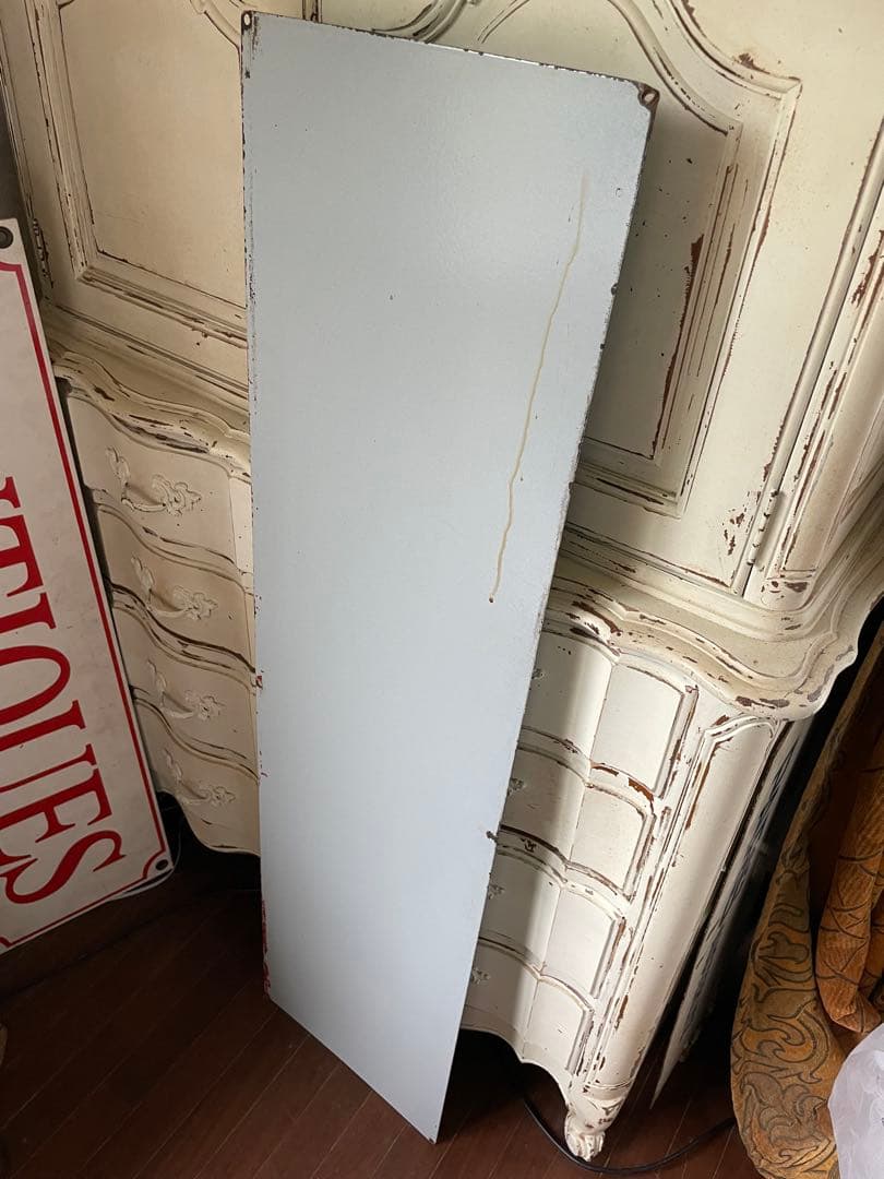 アンティーク ホーロー サイン プレート グリーン 看板 アメリカ 特大 レア