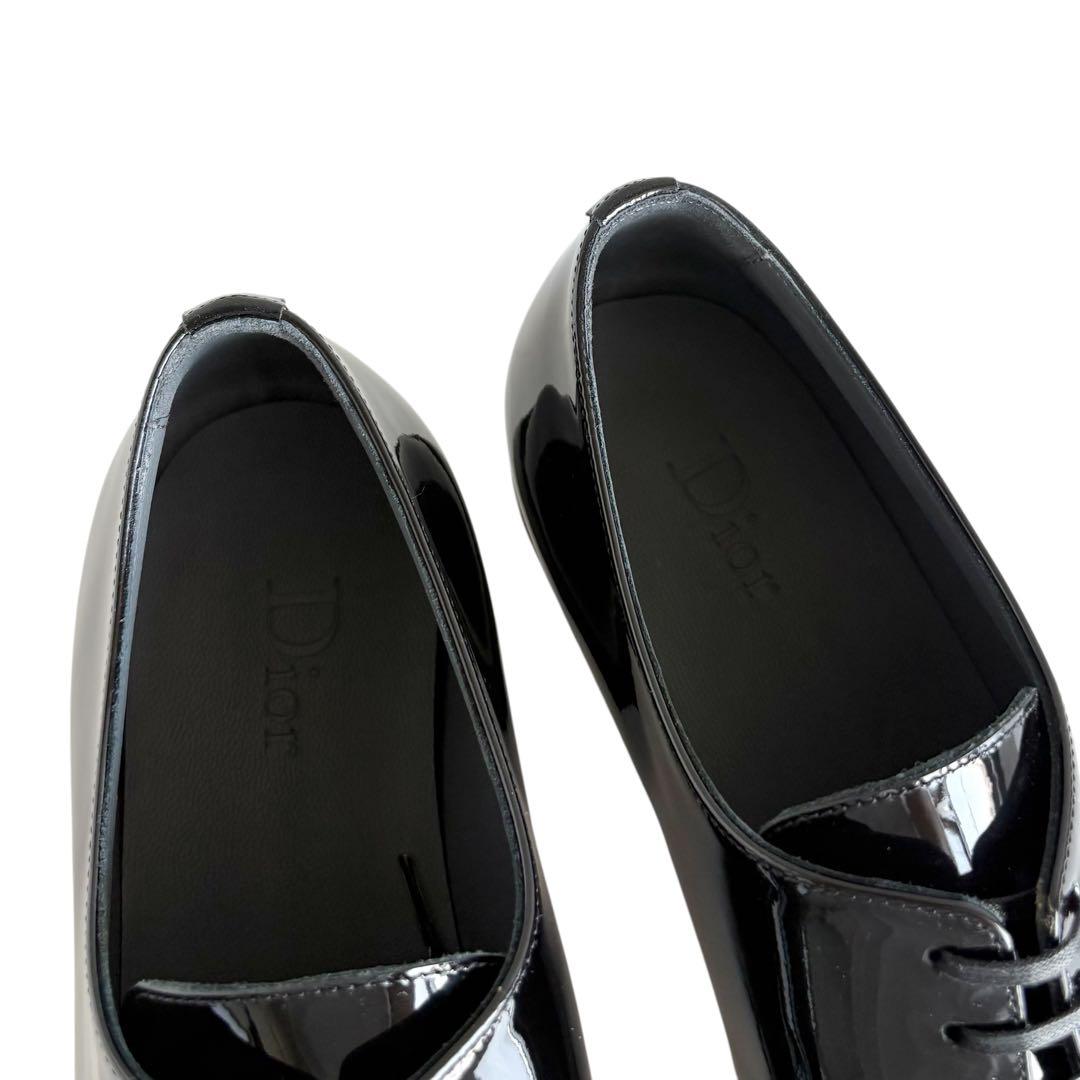 未使用 DIOR エナメルドレスシューズ 39.5 ブラック