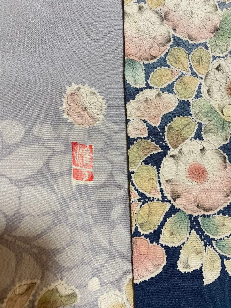 訪問着フルセット 辻ヶ花 作家 落款 正絹 絞り 上品 入学式 結婚式 -