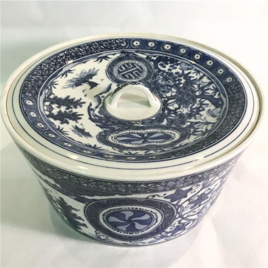 【茶道具】平安 井上春峰作　染付水指