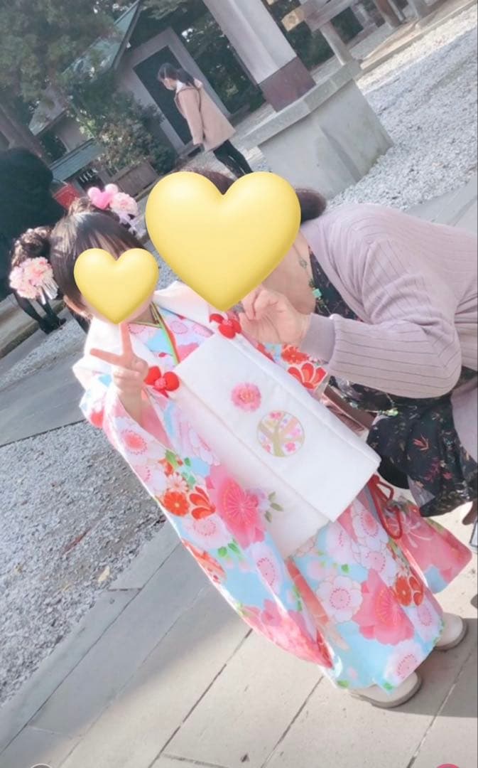 m*o様 七五三　着物　3歳　被布セット　花ひめ　女の子