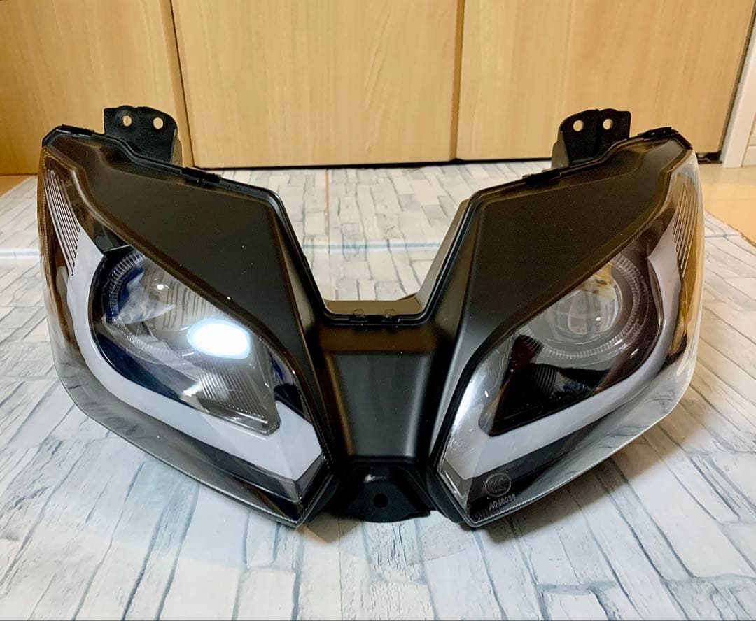 NINJA250 EX250L ZX-6RカスタムLEDヘッドライト ニンジャ - メルカリ
