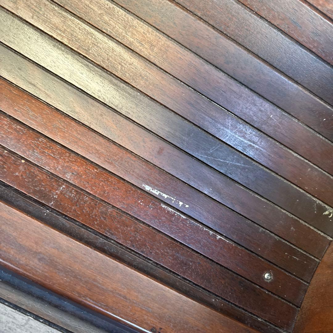 オールドカリモク　サイドテーブル　マガジンラック　花台　昭和レトロ