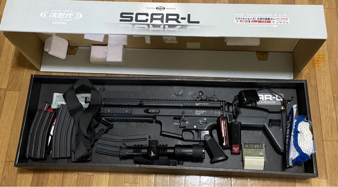 【東京マルイ・次世代】SCAR-L 黒　おまけつき スカーL ブラック - 次世代電動ガン | 東京マルイ エアソフトガン情報