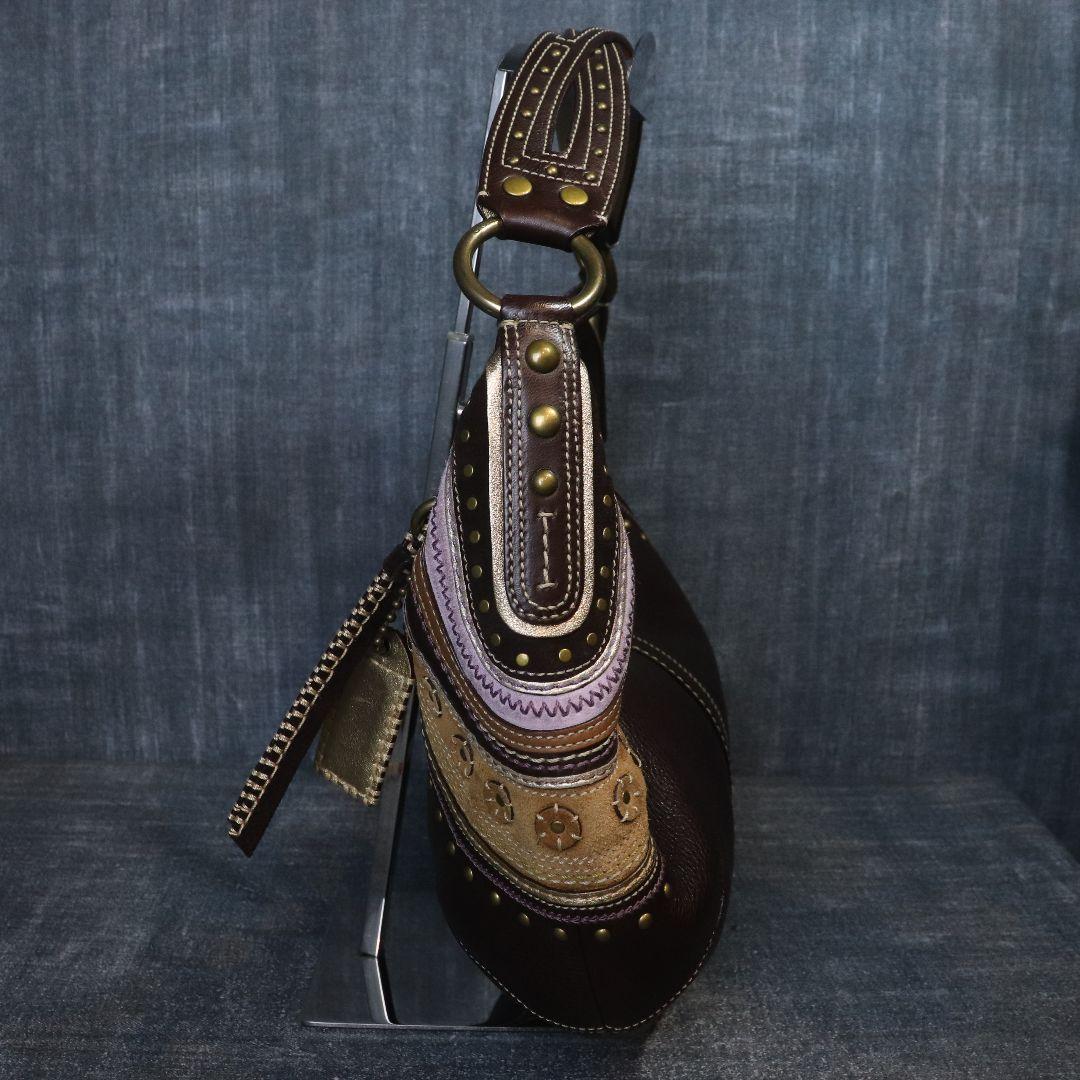 希少 COACH クロワッサン レザー ホーボー ワンショルダーバッグ