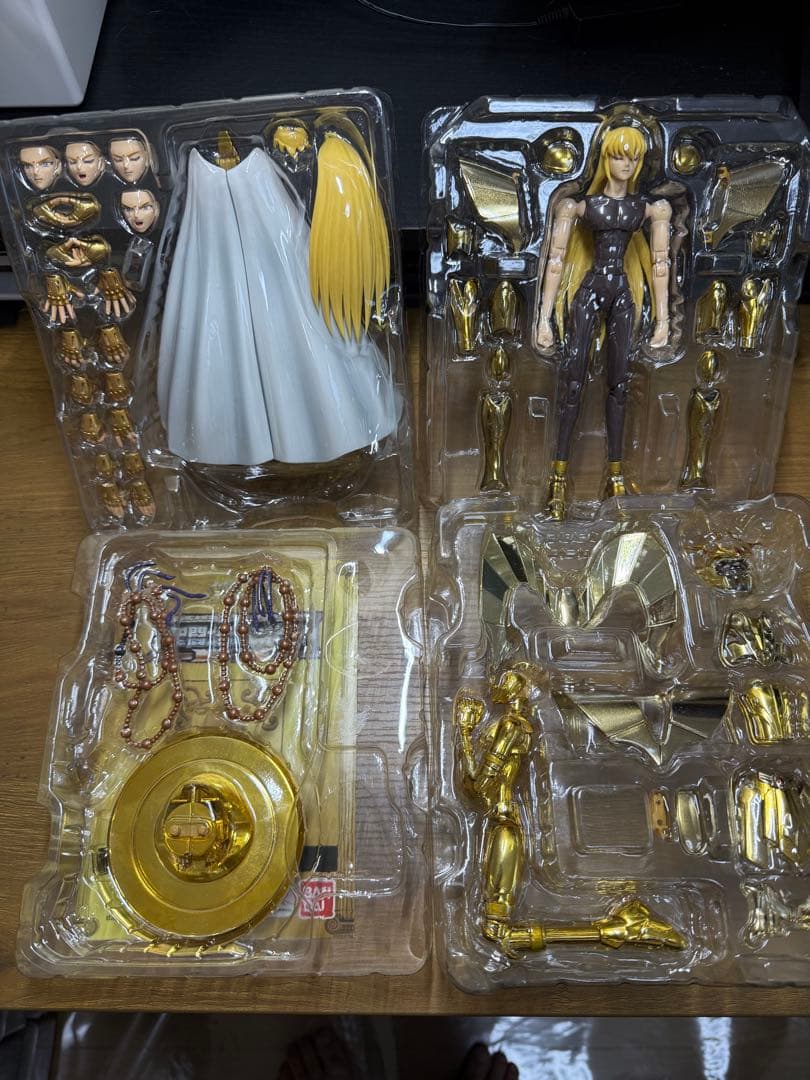 中古）【まとめ売り】聖闘士聖衣神話ex 7体セット（ライブラ欠品有／サジ破損有）