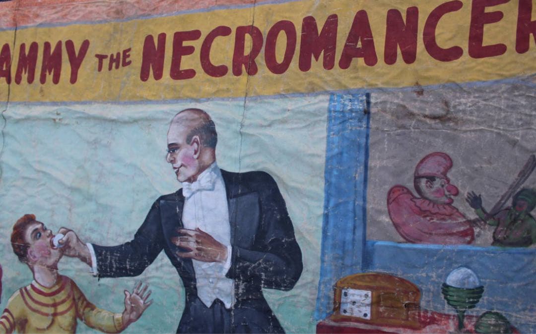 アンティーク ビンテージ サーカスバナー フリークス 1940's 看板