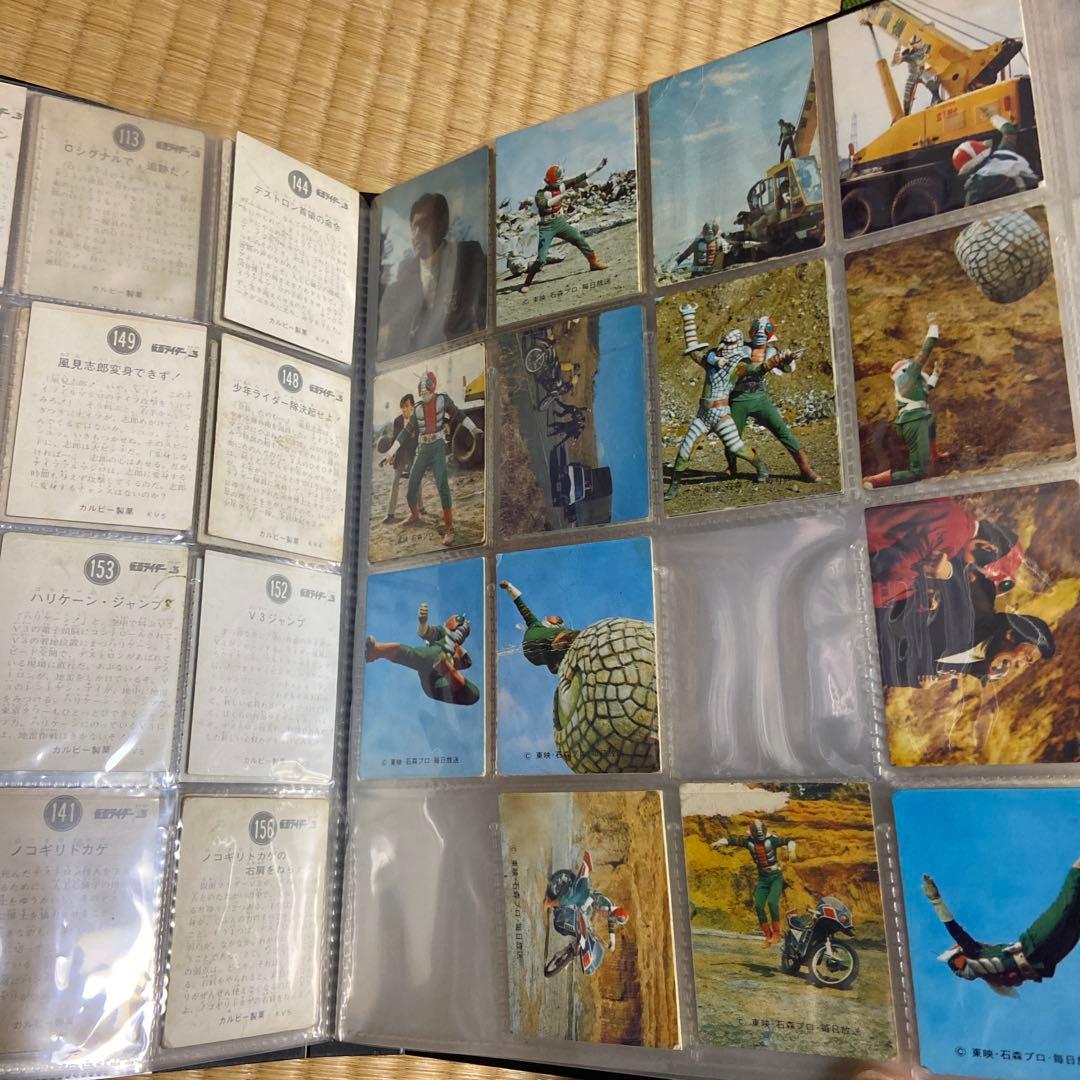 70年代当時物カルビー仮面ライダーＶ３カードたくさん