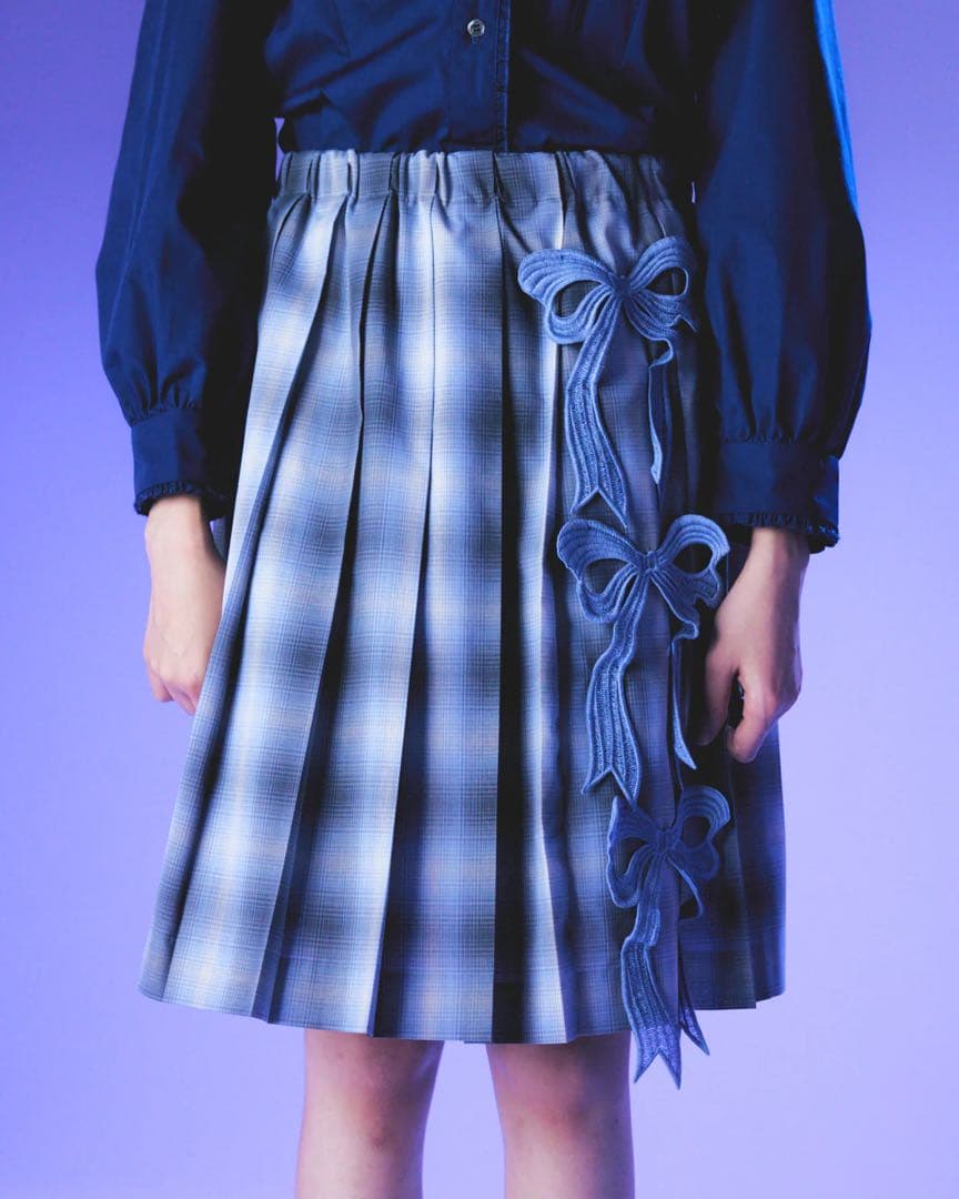 完売品　Mikio Sakabe⭐︎Embroidery Pleats Skirt