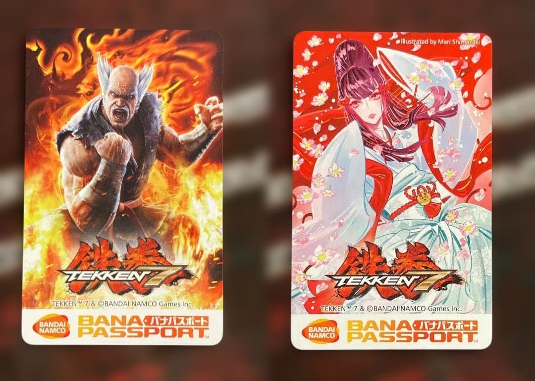 鉄拳7ロケテスト限定 平八＆一美 バナパスポートカードTEKKEN バナパス